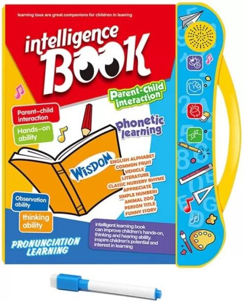 Intelligence Book | Interactive Children Book | Musical English Educational Phonetic Learning Book | For 3 + Year Kids (Multicolor) Early Childhood Education Material| Birthday Gift