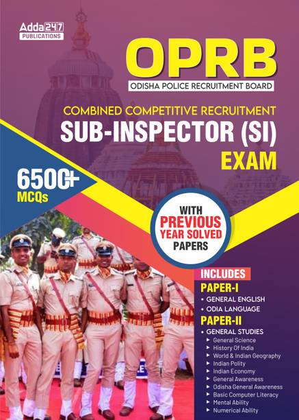 OPRB Odisha Sub Inspector Of Police (SI) Exam 2025 With 6000+ MCQs With PYQ Solved Papers