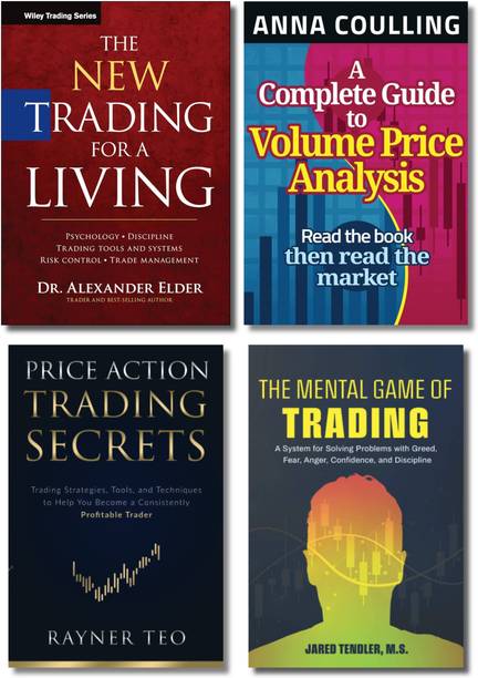 The New Trading For A Living, A Complete Guide To Volume Price Analysis, Price Action Trading Secrets, The Mental Game Of Trading, Alexander Elder, Anna Coulling, Rayner Teo, Jared Tendler, Paperback, English