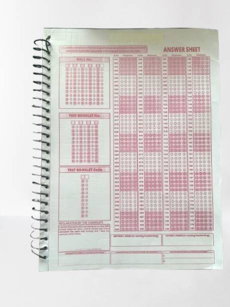 Acme Creations 180 OMR SHEET OMR Practice Sheets For Competitive Exams - 180 MCQ's A4 Size, 50 Sheet Spiral Binding/180 PAGES (For NEET JEE UPSC MPSC GATE)