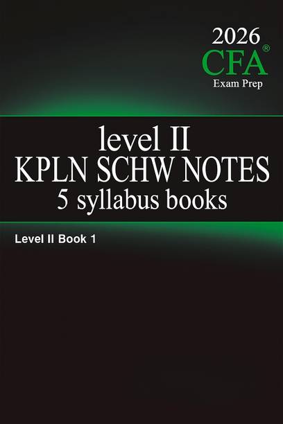 2026 CFA Level 2 Books – 5-Book Set By KPLN SCHW | Free Shipping India | Exam Prep Material