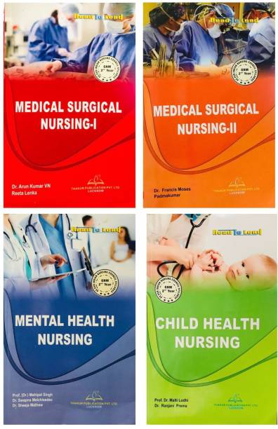 GNM Second Year Book Bundle (Medical Surgical Nursing 1, Medical Surgical Nursing 2, Mental Health Nursing , Child Health Nursing)