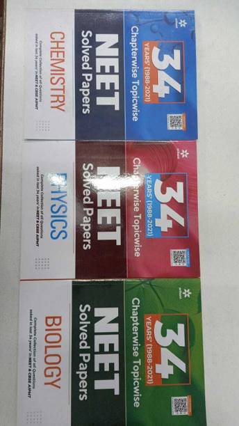 Combo 34 Years Chapterwise Topicwise Solved Papers NEET Physics , Chemistry And Biology (Set Of 3 Books) (PAEPR BACK, ARIHANT EXPERTS)