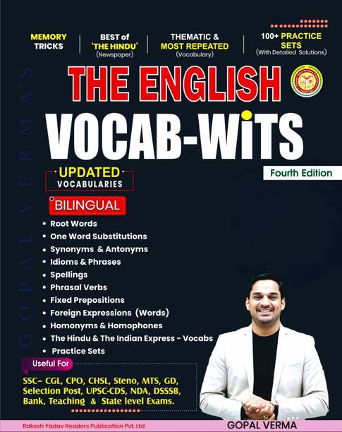 The English Vocab-Wits With By Gopal Verma Sir | Bilingual | Fourth Edition | Useful For All Competitive Exams