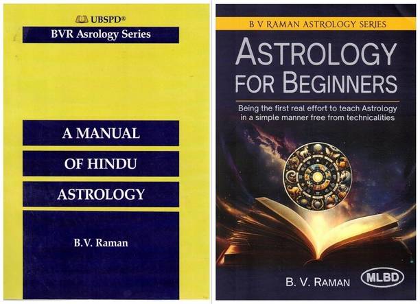 A Manual Of Hindu Astrology & Astrology For Beginners | B.V. Raman Astrology Series | Classical & Easy Learning Guide | English Astrology Book Set
