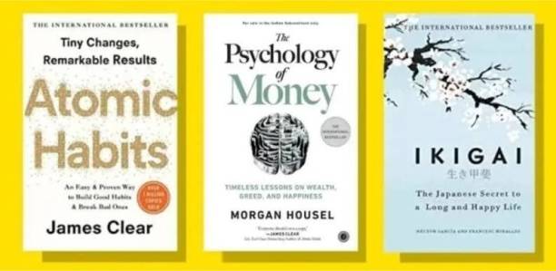 Atomic Habits +Psychology Of Money+ Ikiggai Combo Of Best Seller Books