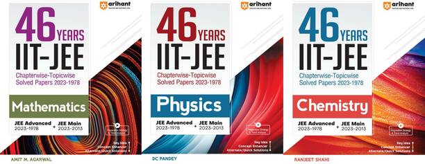 ARIHANT 46 Years' IIT JEE Chapterwise Topicwise Solved Papers (2023-1978) Mathematics, PHYSICS, Chemistry ( BY ARIHANT PUBLICATION ) NEW EDITION 2024-25 Product Bundle – 1 August 2023