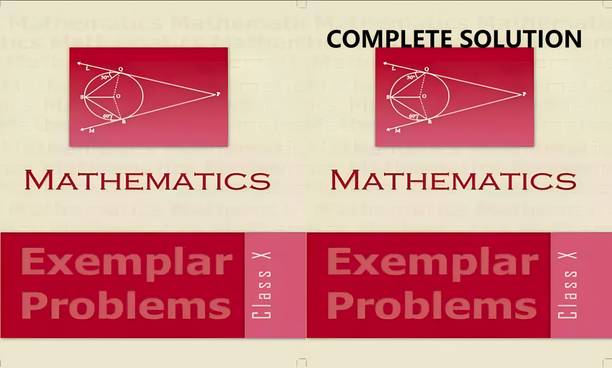 NCERT MATHE EXEMPLAR CLASS 10 With Complete Solution (Combo Set) Set Of Two Books In English