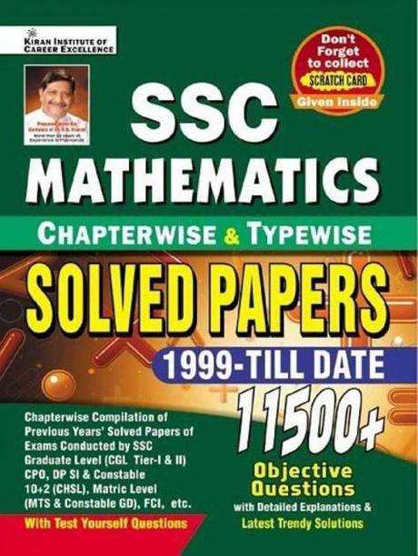 SSC Mathematics Chapterwise And Typewise Solved Papers 1999 Till Date 11500+ Objective Questions (English Medium) 3871 Paperback Think Thank Of Kiran Institute Of Career Excellence