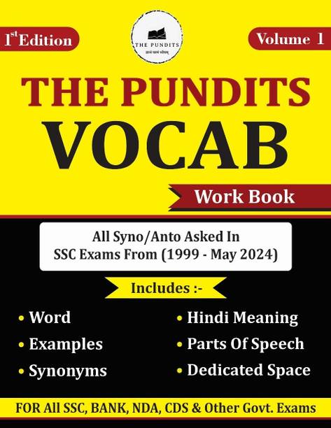 THE PUNDITS Vocab Workbook For All SSC, Bank, NDA, CDS & Other G