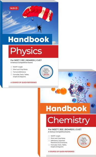 MTG Handbook Of Physics, Chemistry For NEET, JEE, CUET, Boards & Various Competitive Exams (Class 11 & 12) - NCERT Insight | Short And Crisp Notes | Formulae (Set Of 2 Books)