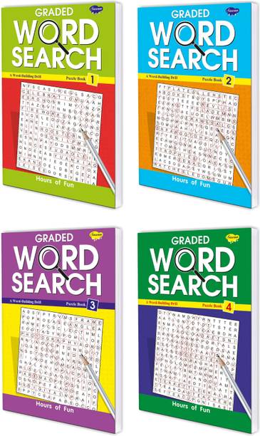 Word Search My Amazing Activity Set Of 4 Books, Graded Word Search-1 To 4
