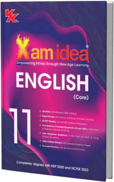 Xam Idea Class 11 English Core (2025–26) | Latest CBSE Syllabus| NEP 2020 & NCFSE 2023 Aligned | With Competency-Focused & Free Response Qs | Self-Assessment Tests