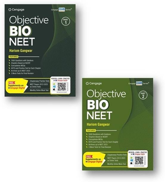 Cengage Objective Biology For NEET By Hariom Gangwar Vol.1 + Vol.2 (2-Book Sets )