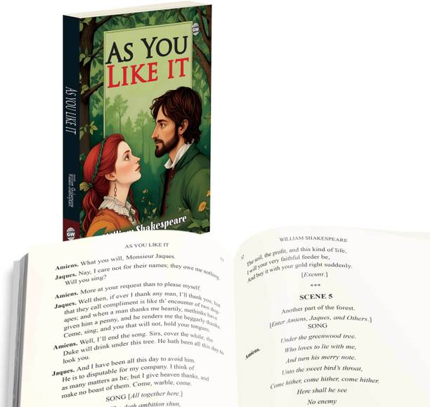As You Like It (Paperback) :- Timeless Romantic Play, Witty Character Interactions, Classic English Storytelling, Cultural Theatre Masterpiece, Enduring World Drama