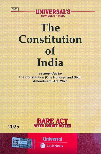The Constitution Of India Bare Act With Short Notes