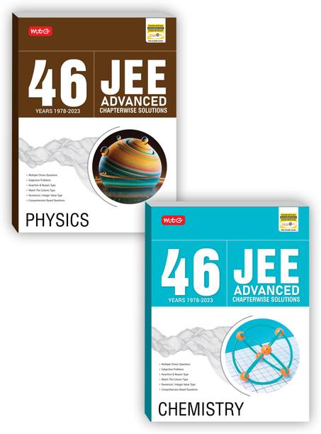 MTG 46 Years JEE Advanced Previous Years Solved Question Papers (1978-2023) With Chapterwise Solutions Physics, Chemistry (Set Of 2 Books) | JEE Advanced PYQ For 2024 Exam