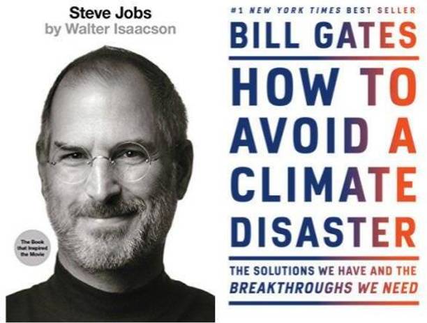 Walter Isaacson Steve Jobs The Man Who Thought Different + How To Avoid A Climate Disaster (Paperback, Walter Isaacson + Bill Gates) (A/S Book Seller)