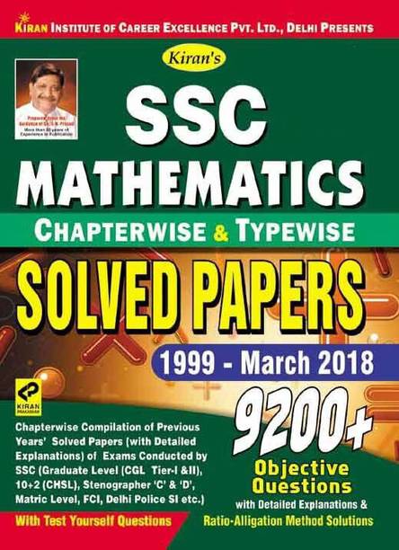 Kiran's Ssc Mathematics Chapterwise & Typewise Solved Papers 1999 March 2018 English