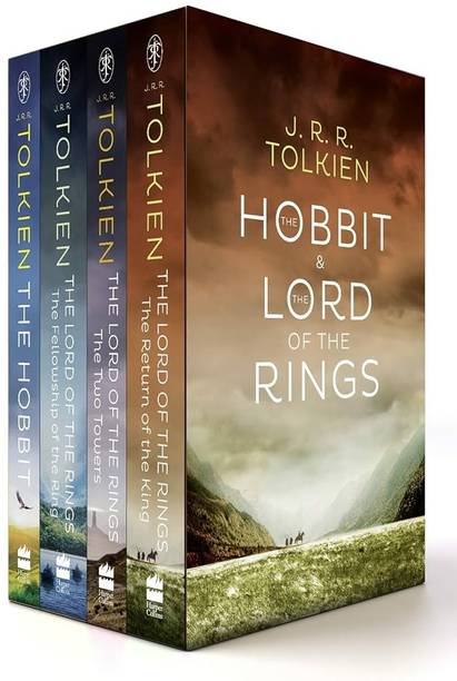 The Hobbit, The Fellowship Of The Ring, The Two Towers, The Return Of The King (Box Set Of 4 Books By J.R.R. Tolkien)