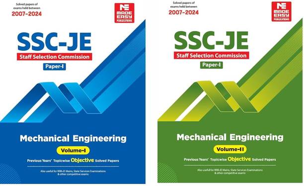 SSC JE : Mechanical Engineering : Volume I And Volume II