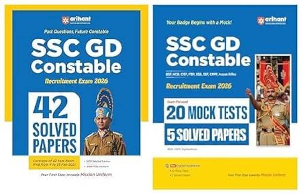 Arihant SSC GD Constable Recruitment Exam 2026 | With 42 Solved Papers + 20 Mock Tests & 5 Solved Papers | For BSF, CISF, ITBP, SSB, SSF, CRPF & Assam ... Book For SSC GD Preparation English Medium