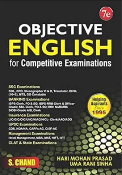 Objective English For Competitive Examinations 2025 (7e): SSC CGL CHSL CPO Steno, GD, Banking Exams [2025] |