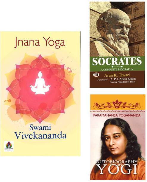 Jnana Yoga + Socrates + Autobiography Of A Yogi | From Inner Wisdom To Outer Impact | Paramahansa Yogananda Books | Yoga | Spirituality | Inner Growth | Swami Vivekananda Books | Ancient Philosophy | Jnana Yoga | Biography (Set Of 3 Books In English)