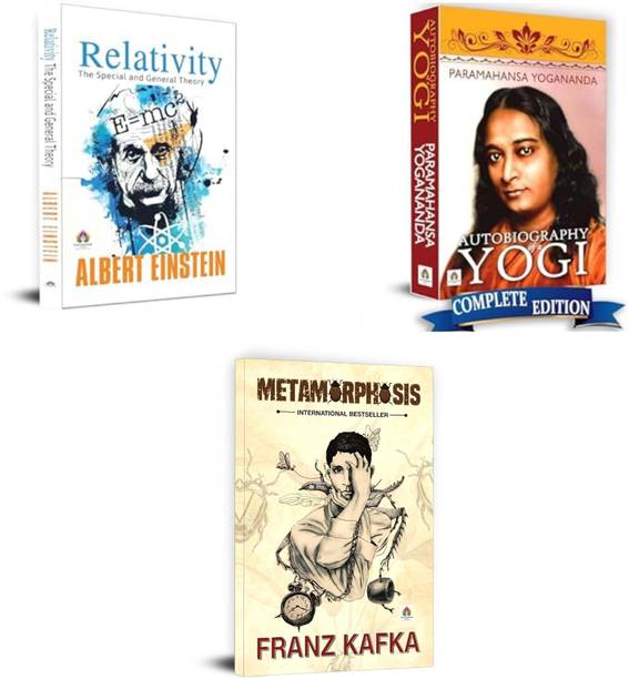 Relativity The Special And General Theory New + Autobiography Of A Yogi + Metamorphosis | Einstein Relativity Simplified | Classic Physics Books | Spiritual Awakening Stories | Yogananda Autobiography Summary | Science Meets Spirituality | Philosophical Literature Classics (Set Of 3 Books)