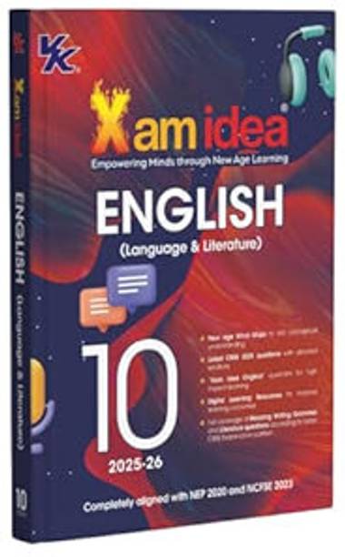Xam Idea Class 10 English (Language & Literature) | Mind Maps & Digital Learning | NEP 2020 & NCFSE 2023 Aligned | Full Coverage Of Reading, Writting, Grammer & Literature Qs Paperback – 1 June 2025