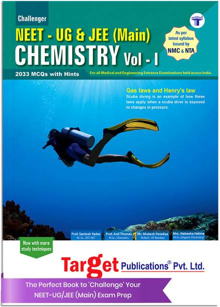 NEET | JEE Main Challenger Chemistry Book Vol 1 For Medical & Engineering Entrance Exam 2025 | Chapterwise MCQs As Per Latest Syllabus Prescribed By NMC