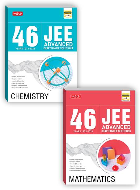 MTG 46 Years JEE Advanced Previous Years Solved Question Papers (1978-2023) With Chapterwise Solutions Chemistry, Mathematics (Set Of 2 Books) | JEE Advanced PYQ For 2024 Exam