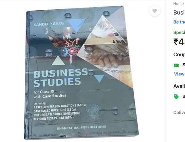 Business Studies For Class XI With Case Studies (Paperback, SANDEEP GARG)