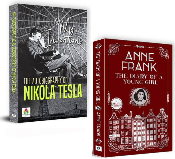 My Inventions: The Autobiography Of Nikola Tesla (Paperback) + The Diary Of A Young Girl By Anne Frank (Hardcover) | Set Of 2 Books [Product Bundle] Nikola Tesla And Anne Frank