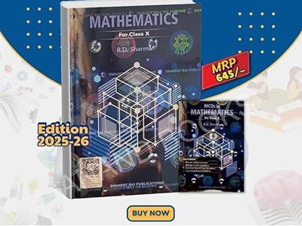 R D Sharma Mathematics For Class 10 - 2025-26 EXAMINATION - CBSE - Textbook + MCQ Book - Combo Set Of 2 Books - 2025/Ed. [ORIGINAL BOOKS - TOP GRADE PAPER & PRINT] WITH MCQS MATHEMATICS (SET OF TWO BOOKS) BY R. D. SHARMA
