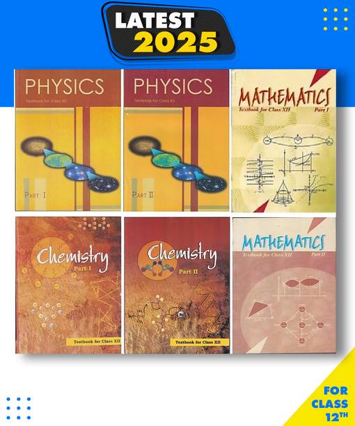 NCERT Class 12th PCM PART 1 & 2 Physics, Chemistry And Mathematics Paperback NCERT In English MEDUIM EDITION Paperback, NCERT|New Latest Edition For 2025-2026