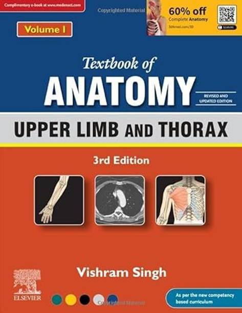 Textbook Of Anatomy: Upper Limb And Thorax, Vol 1, 3rd