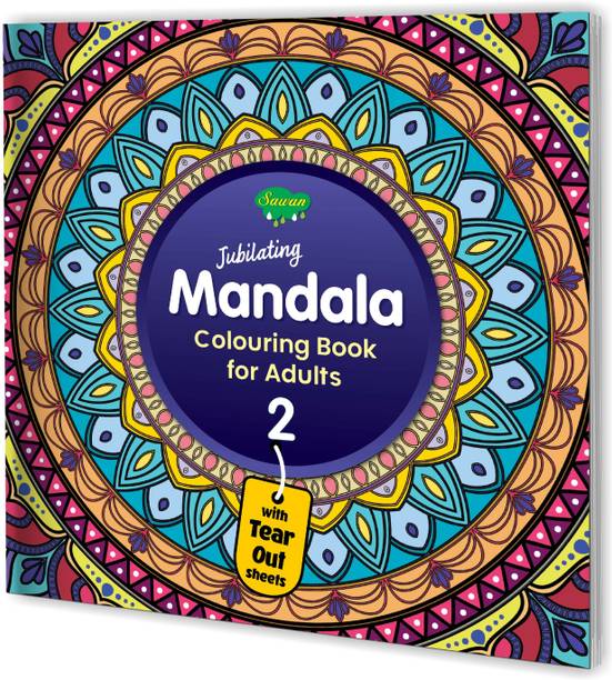 Jubilating Mandala Colouring Book For Adults-2 | With Tear Out Sheets