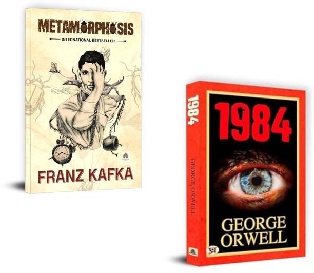 Metamorphosis + 1984 | Dystopian Literature | Kafka Metamorphosis | George Orwell 1984 | Psychological Fiction | Political Fiction | Classic Dystopia Books | Existentialist Literature | Dark Fiction Classics | Modern Classics Combo (Set Of 2 Books)