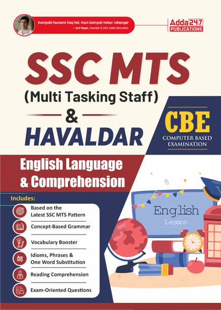 Adda247 SSC MTS & Havaldar English Language & Comprehension Exam Book 2026-27 | Based On Latest Pattern With Concept-Based Grammar, Vocabulary Booster, Idioms, Phrases & Reading Comprehension