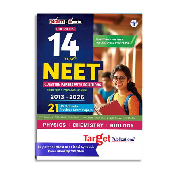 Neet 2027 Book 14 Previous Years Solved Papers With Solutions (2013 - 2026) | Includes OMR Sheets | Topicwise Analysis, Smart Key To Crack Questions| As Per Latest Syllabus Prescribed By NMC