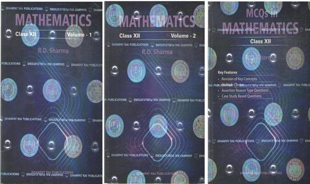 R.D Sharma Mathematics Class 12th Vol. 1, Vol. 2, And MCQ - By R.D. Sharma (2025-26 Examination) | Set 3 |