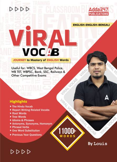 Viral Vocab | Journey To Mastery Of English Words | 11000+ Words Book By Louis For WBCS,West Bengal Police,WB TET,WBPSC,Bank,SSC,Railway & Other Govt. Exams (English And Bengali Printed Edition) By Adda247