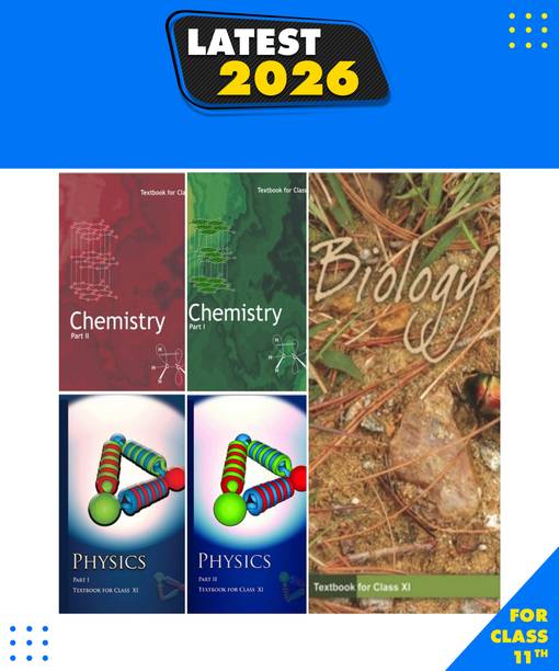 NCERT Science Book Set PCB 1.Physics Textbook Part1 And Part 2 2. Chemstry Textbook Part 1 And Part 2 3. Biollogy Textbook HARDCOVER NCERT 11th CLASS 5 COMBO BOOK ENGLISH MEDIUM Peparback, NCERT|New Latest Edition For 2025-2026