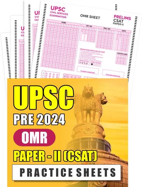 OMR Sheets For Practice UPSC Prelims Paper - II Latest, 80 MCQs - Pack Of 50 Pages By Adda247