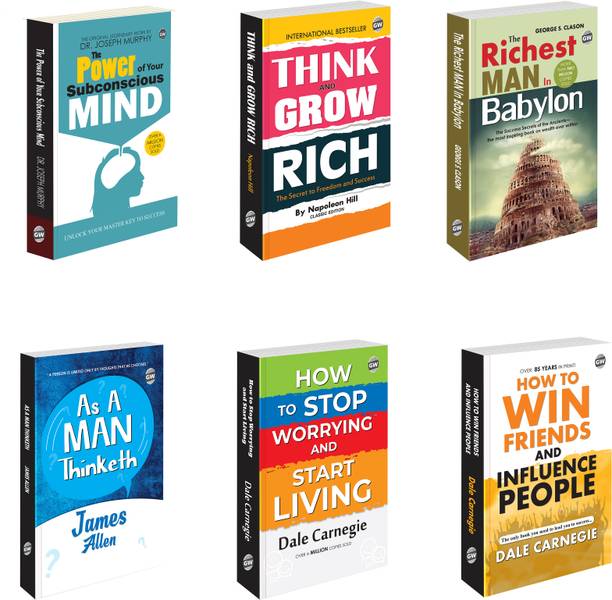 The Power Of Your Subconscious Mind, Think & Grow Rich And More :- Motivational & Self-Help Combo, Life Changing Inspirational Set, Timeless Motivational Bestsellers | Set Of 6 Books