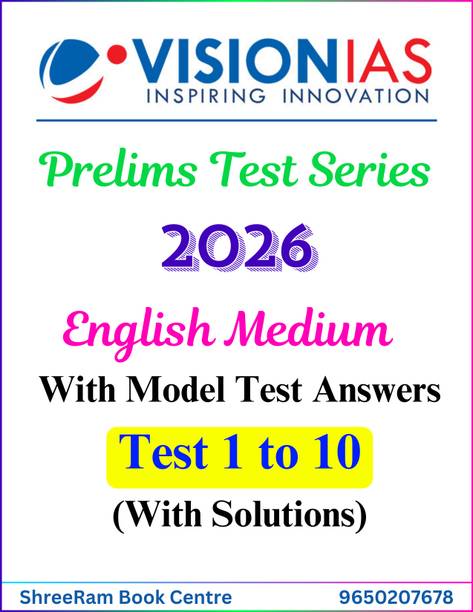 Vision IAS Prelims Test Series 2026 LATEST | Test 1 To 10 With Solutions | English Medium | Latest | For UPSC Civil Services Exam 2026 | Photocopy B&W