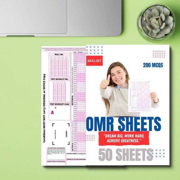 OMR Sheet For Practice Book Pack Of 50 | Objective Question Sheets