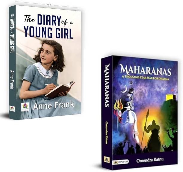 The Diary Of A Young Girl + Maharanas :A Thousand Year War For Dharma | Anne Frank| Vikram Sampath| Maharanas Book| The Diary Of A Young Girl| Indian History Warriors| Mewar Dynasty| Dharma War| Historical Resistance| Historical Biography | Memoir (Set Of 2 Books)