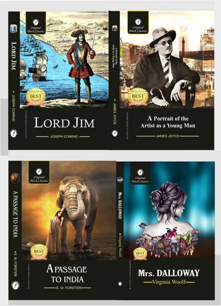 UPSC English Literature Optional Paper - Paper-2 & Section-2 - Combo Set Of 4 Books - Lord Jim, A Portrait Of The Artist As A Young Man, A Passage To India & Mrs. Dalloway